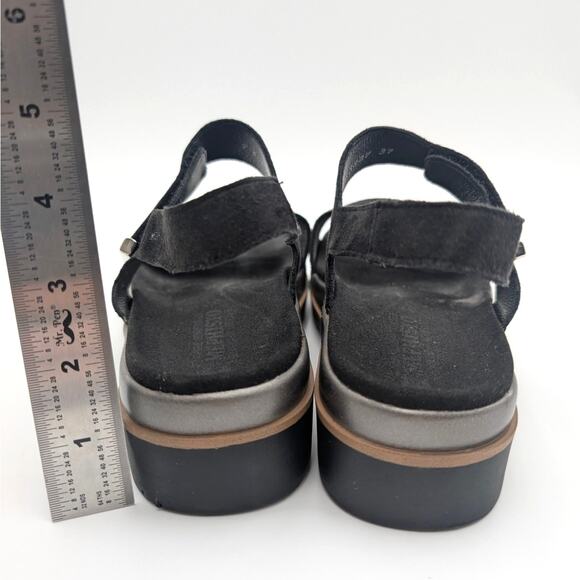 Mephisto Dominica Platform Sandals Women's Black Velsport Size US7 EU37 - Picture 4 of 12
